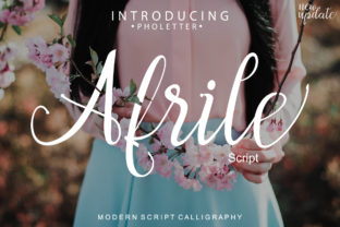 Afrile: A Modern Script Font for Makers