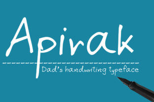 Apirak: A Playful Handwriting Typeface for Web Design