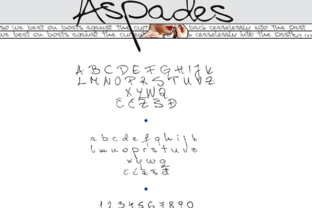 Aspades: A Handwritten Font for Crafters
