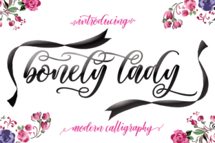 BonetyLady: A Handwritten Font for Crafters