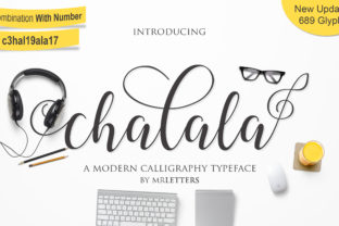 Chalala: A Modern Script Font for Campaign Design