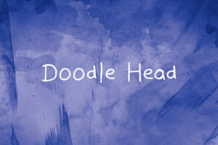 Doodle Head: A Handwritten Typeface for Clean Branding