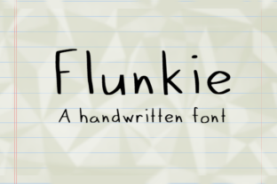 Flunkie: A Handwritten Font for Editorial Design