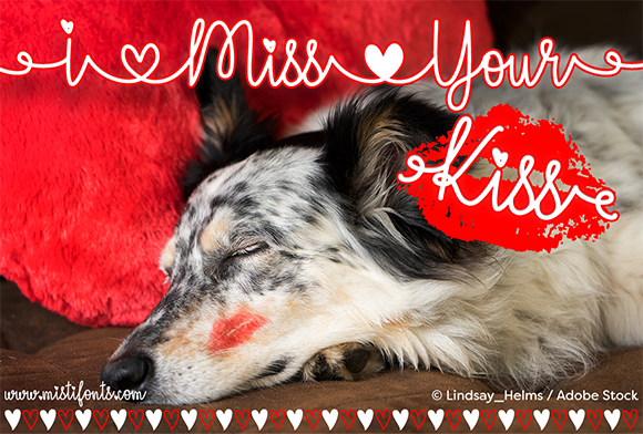 I Miss Your Kiss: A Script Font for Digital Branding