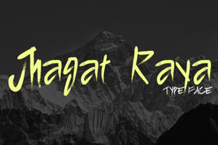 Jhagat Raya: A Bold Hand-Painted Typeface for Designers
