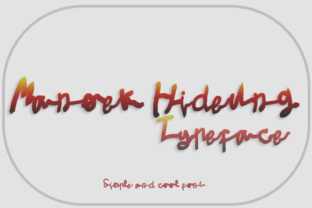 Manoek Hideung Font for Crafters
