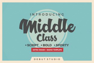 Middle Class: A Playful Script Font for Makers
