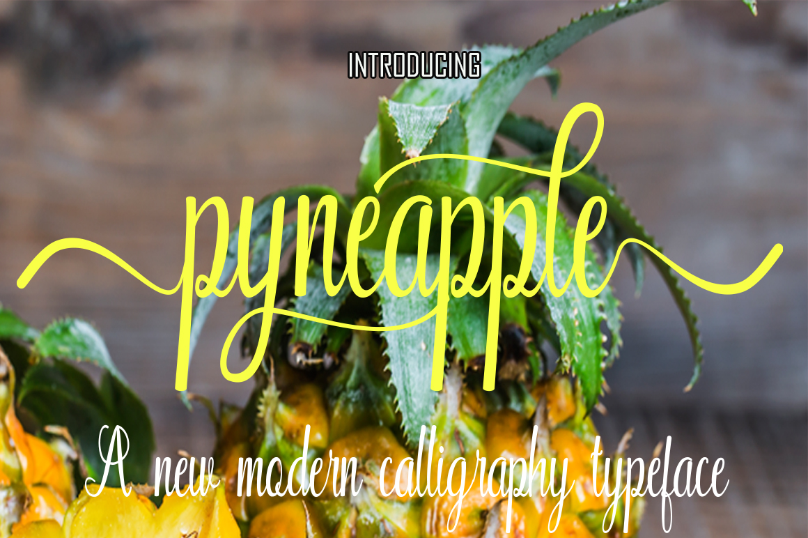 Pyneapple: A Handwritten Font for Editorial Design