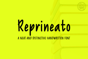 Reprineato: A Handwritten Font for Authentic Branding