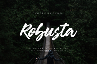 Robusta Typeface: Bold Script for Editorial Design