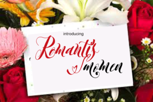 Romantis Momen: A Modern Calligraphy Font for Digital Design