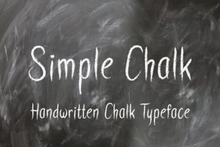 Simple Chalk Typeface for Editorial Design