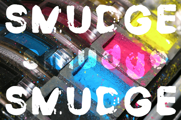 Smudge: A Messy Display Font for Editorial Design