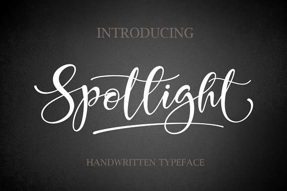 Spotlight: A Hand-Painted Script Font for Editorial Design