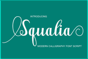 Squalia: A Modern Script Font for Polished Branding