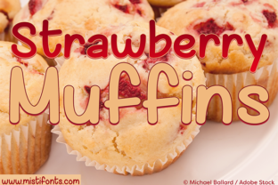 Strawberry Muffins: A Handwritten Font for Bold Branding