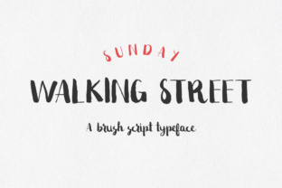Sunday Walking Street: A Hand-Painted Font for Editorial Design