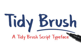 Tidy Brush Font Review for Web Designers